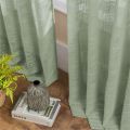 LISM 2023 NEW Linen Sheer Curtain Thiken Fabric Sliding Door Putih Curtain Lining Window Screening Long Curtain with Eye. 