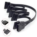 4Pin Hard Drive Power Cable 1 Male To 3/4/5/6 Female Splitter Adapter SATA Power Hard Disk Extension for DIY PC Sever.