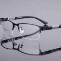 +200 (+2) lens power degree ready power men high quality half -rim optical frame. 
