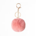 Cute Imitation Rex Rabbit Fur Plush Keychain 8cm Fluffy Pompom Ball Bag Backpack Decoration Car Key Chain Girl Gift Accessories. 