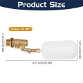 2 Pack Water Float Valve 1/2 Inch, Brass Float Ball Float. 