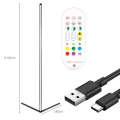 RGB vertical illusion wall corner bedroom, living room, floor to ceiling sound pickup bedside lamp, LED ambient light.