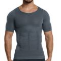 Men Body Toning T-Shirt Body Shaper Corrective Posture Shirt Slimming Belt Belly Abdomen Fat Burning Compression Corset. 