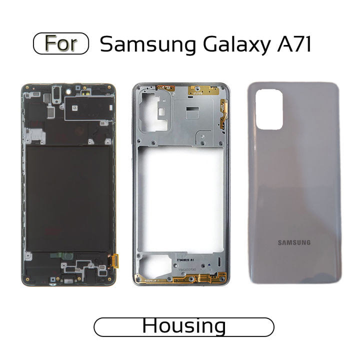 Full Body Housing for Samsung Galaxy A71 (LCD Frame Panel,Middle Frame  and Back Panel)