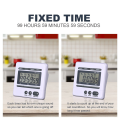 Electronic timer-3x Digital Countdown Timer-White& gray. 