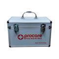 Procare First Aid Box - Multipurpose Medicine Storage Box Aluminum Body for Home Factory Medical Blue/ Silver. 