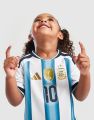 Argentina FIFA World Cup 2026 Official Premium Quality Home kits For Kids Jersey (Full Set). 