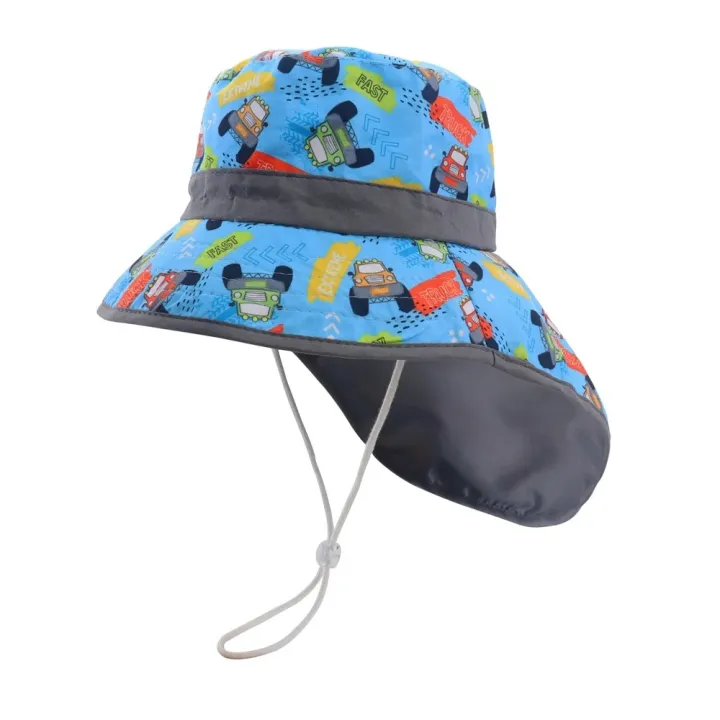 New%20Panama%20Summer%20Baby%20Bucket%20Hat%20for%20Boys%20Girls%20Cartoon%20Children's%20Beach%20Shawl%20Hat%20Kids%20Wide%20Brim%20UV%20Protection%20Outdoor%20Sun%20Cap%20-%20Image%203
