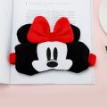Anime Disney Mickey Mouse Blindfold Soft Plush Sleep Eye Mask Minnie Figure Eye Mask Plush Doll Sleep Mask Help Sleep Plush Mask. 