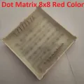 1588BS RED Color LED 38mm DOT Matrix Round Dot 8x8 3.75mm LED 16 Pin Leads Common Anode 7 Segment Display For Panel Moving Text Massage Arduino. 
