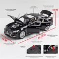 1:32 Toyota Crown Die Cast Alloy Car Toy Vehicles Metal Car 6 Doors Open Model Car Sound Light Toys For Gift.