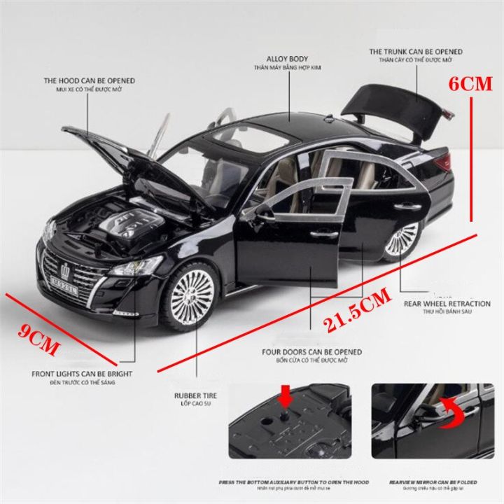 1:32%20Toyota%20Crown%20Die%20Cast%20Alloy%20Car%20Toy%20Vehicles%20Metal%20Car%206%20Doors%20Open%20Model%20Car%20Sound%20Light%20Toys%20For%20Gift%20-%20Image%204