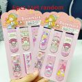 6pcs/set Sanrio Kuromi Magnetic Bookmark Cartoon Book Mark Kawaii School Supplies Magnetic Bookmark Clip Book Readers Stationery. 