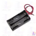 2 Tank Battery Holder AA 2 Tank Rechargeable Battery Holder 14500 Two Slot Plastic Storage Box Case With Leads Cable Wire. 