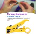 OIMG Universal Network Cable Stripper Cutter Stripping Pliers Tool Flat Or Round Utp Cat5 Cat6 Wire Coax Coaxial Stripping Tool.