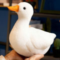 Lifelike Call Cole Duck Stuffed Toy Cute White Duck like Goose Simulation animal Doll toys for Children Pillow Water Animal Gift.