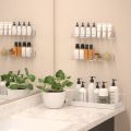 Wall Mounted Spice Rack Organizer,Clear Acrylic Spice Shelf Storage Holder for Wall Kitchen Pantry Cabinet Door 4 Pack.