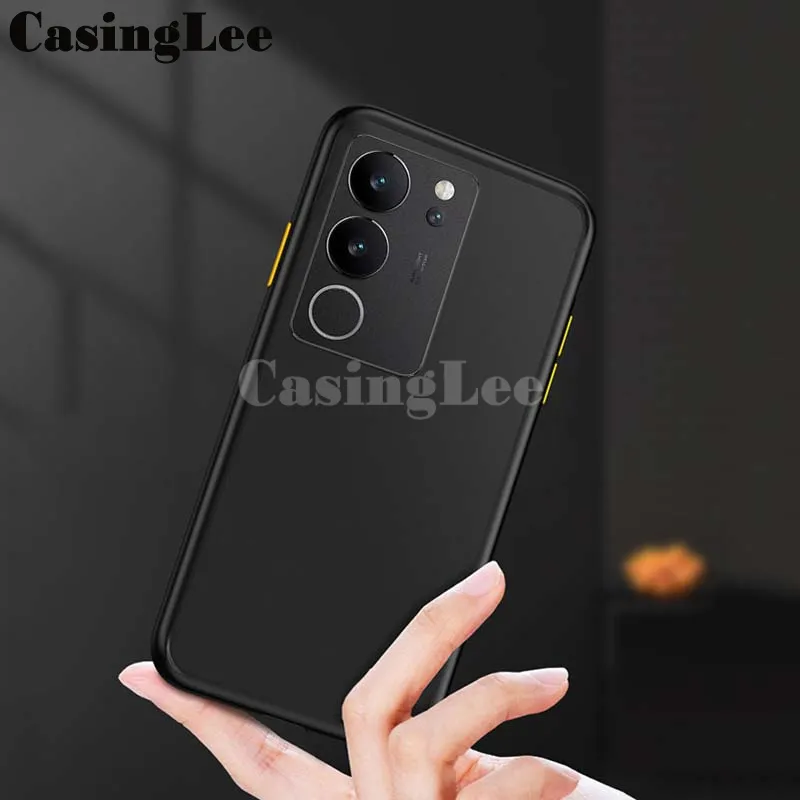 Cover Per VIVO V29 5G Con Retro In Vetro Sfumato - Morbida E Protettiva - 4