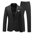 Red Formal Suit 2 Piece Sets for Men Wedding Party Dress Coat and Pants Big Size Terno Masculino Black White Blue Costume Homme.