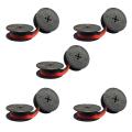 5Pack Typewriter Ribbon Twin Spool Typewriter Ribbon Red and Black Twin Spool Replacement Pack for Most Typewriter. 