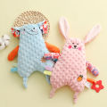 Comfort towel babies can eat hand doll toys 0-2 years old babies sleep with tiger plush comfort dolls. 