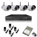 Security Surveillance System with 8 Channel NVR, 4 3MP IP-CC Camera, 22Inch Display & 2TB HDD. 
