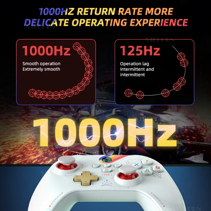 Joystick%20Joystick%20for%20Pro%20Game%20FPSm/Swit%20Wireless%20Game%20Control%20Hall%20Linear%20Trigger%20VILCORN%20RGB%20Controller%20for%20PC/Stea%20Laptop/Android/IOS%20-%20Image%205