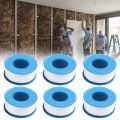 6Pcs 20m X 16mm PTFE White Threaded Sealing Tape Adhesive Plumbers Sealing Tape Fitting Thread Seal Tape. 