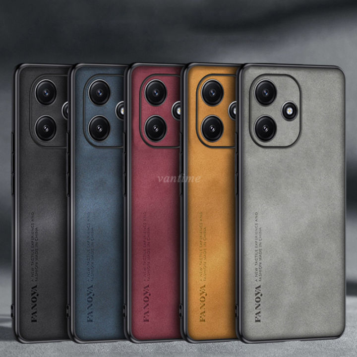 Vantime%20for%20Xiaomi%20Redmi%2012%205G%20/%20POCO%20M6%20Pro%205G%20Case%20Soft%20Pure%20Leather%20Slim%20Matte%20Back%20Cover%20-%20Image%206