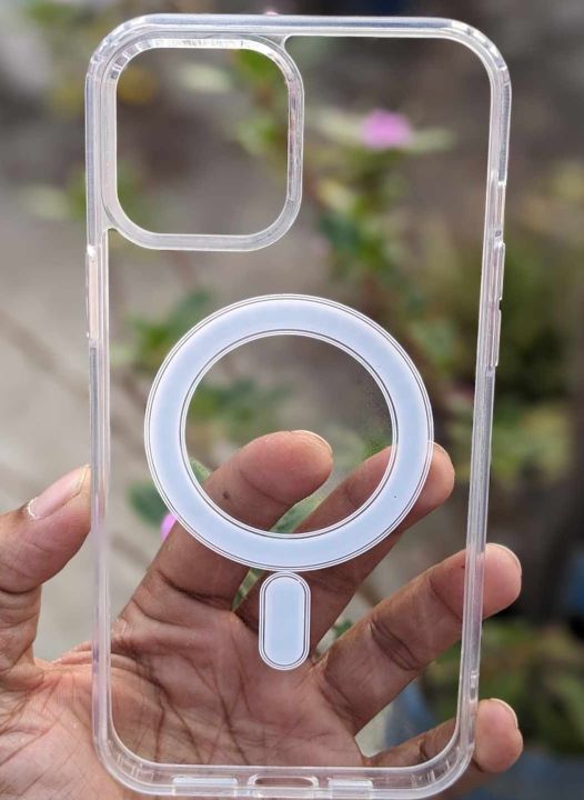 For Apple iPhone 12 Pro Max Magsafe Magnetic Wireless Charging Case Clear Shockproof Soft Silicone Protect Back Cover