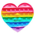 PINK Rainbow Color Love Shape popet toy for Kids. 