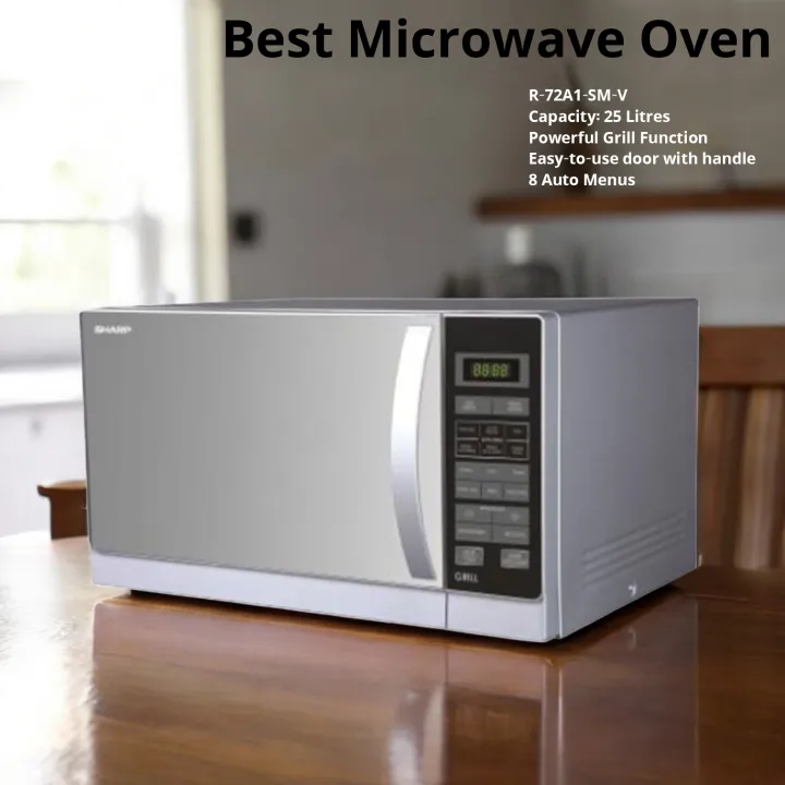 SHARP%2025L%20MICROWAVE%20OVEN%20WITH%20GRILL,,%20R-72A1(SM)V,%20Silver%20Colour.%20-%20Image%206