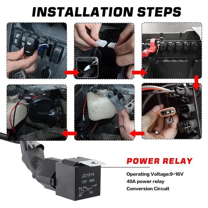 UTV/ATV%20Horn%20Kit%20with%20Toggle%20Switch%20for%20Pioneer,%20RZR,%2012V%20-%20Image%203