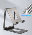 Aluminum Alloy Portable Mobail & iPad Stand Compatible 4.7-11 Inch Tablet Phone Holder Adjustable Desktop Phone Tablet Stand.
