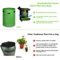 3Pcs Potato Grow Bags,Planter Bags with Flap and Handles,Heavy Duty Fabric Plant Pots for Tomato,Carrot, Fruits, Flower. 