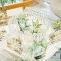 30pcs/pack Aesthetic Potting Plant PET Stickers DIY Scrapbooking Planner Collage Stationery Aesthetics Decor Flower Stickers.
