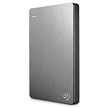 Seagate Backup Plus Slim 1TB Portable Hard Drive External USB 3.0, Black + 2mo Adobe CC Photography (STDR1000100)