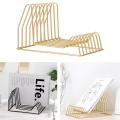 Metal Bookshelf Letter Magazine Storage Rack Tray Holder Desk Organization. 