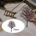 70 Pieces Model Trees Scenery Tree for Landscape Scenery Garden Scene Layout. 