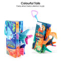 (New)HelloKimi Baby Cloth Book tereocopic Animal Tail Early Education Puzzle Book Early Learning Cloth Book Durable Wahable Tail Rutling Crinkle ound for Infant and Young Children.