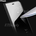 For Xiaomi Poco C65 Flip Case Smart Cosmetic Mirror Cover for Xiaomi Poco C65 Shockproof Cases Clear View Stand Housing.