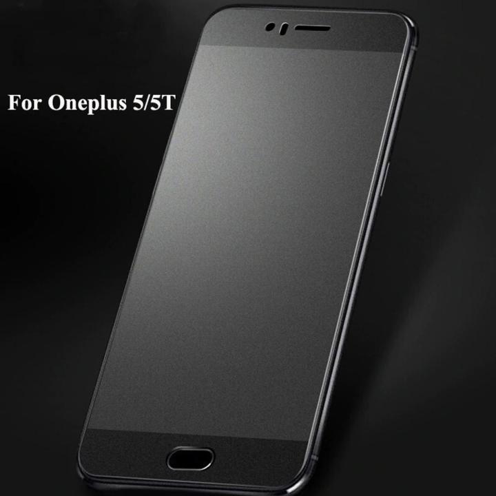 For OnePlus 5T Ceramic Matte Finished Tempered Glass Screen Protector - Clear