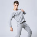 Mid Collar Long Johns Men's Thin Pure Half Turtleneck Thermal Underwear Male Inner Wear Bottoming Suit. 