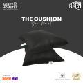 Buy 1 Get 1 Free, Standard Fiber Cushion, Tissue Fabric, (14"x14"), Black. 