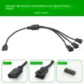 1pcs Motherboard 12v 4pin Rgb / 5v 3pin Argb To Sm Jst Female Male Conversion Adapter Cable 30cm For Pc Computer. 