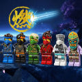 Compatible with Lego Doll Toy Ninjago Doll Toy Full Set of Fourteen Seasons Lloyd Jungle Island Kou Building Blocks Toys.