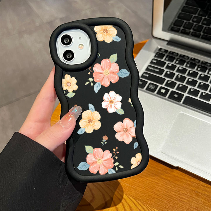 Hontinga%20for%20Samsung%20A13%204G%20Back%20Cover%20Beautiful%20Flowers%20Pattern%20Luxury%20Phone%20Cover%20Soft%20Silicone%20Macaron%20Wave%20Mobile%20Case%20-%20Image%206