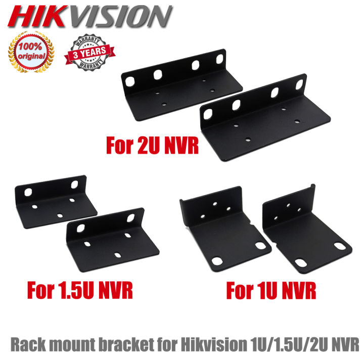 Hikvision Rack Ears Bolts Rack Mount Bracket Kit for Hikvision 1U/1.5U/2U NVR Network Video Recorder
