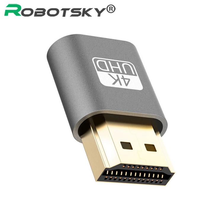 Headless Ghost DDC EDID Dummy Plug Virtual Display Emulator Adapter HDMI
