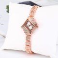 Rose Gold Tone Analog Watch Quartz Bracelets Watchs For Women.